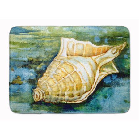 Carolines Treasures Seashells Inspire Me Machine Washable Memory Foam Mat PJC1116RUG